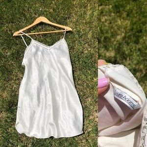 Thrifted silk slip